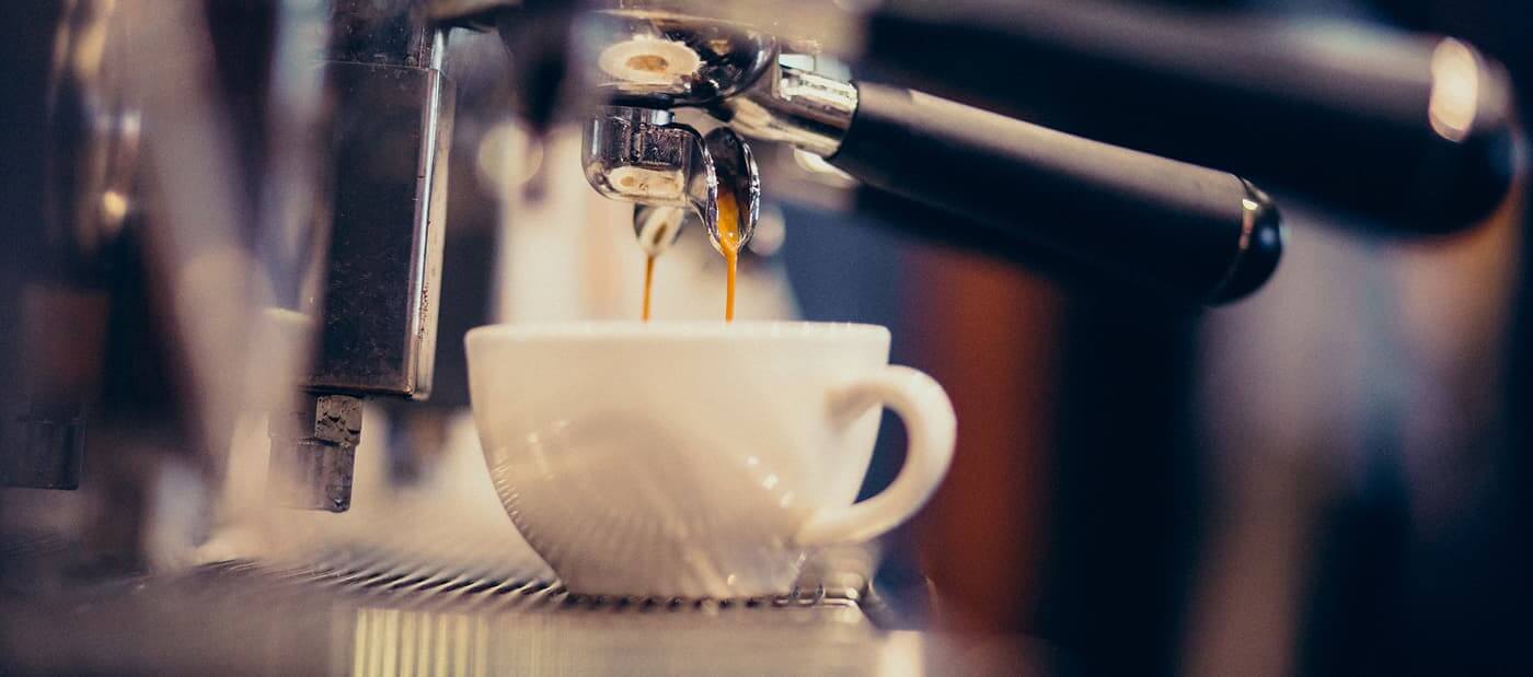 Coffee being prepared